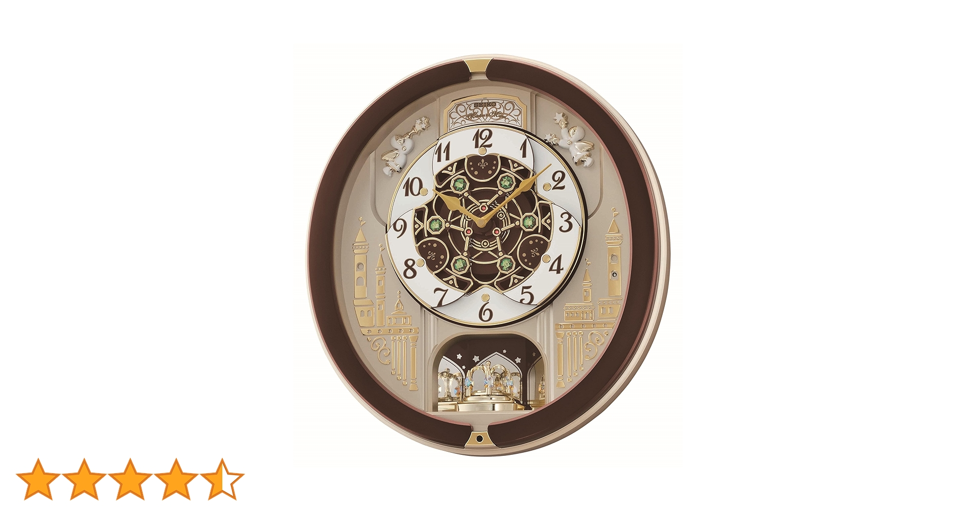 melody♪ Seiko Melodies In Motion Wall Clock Plays One of Six Hi-Fi